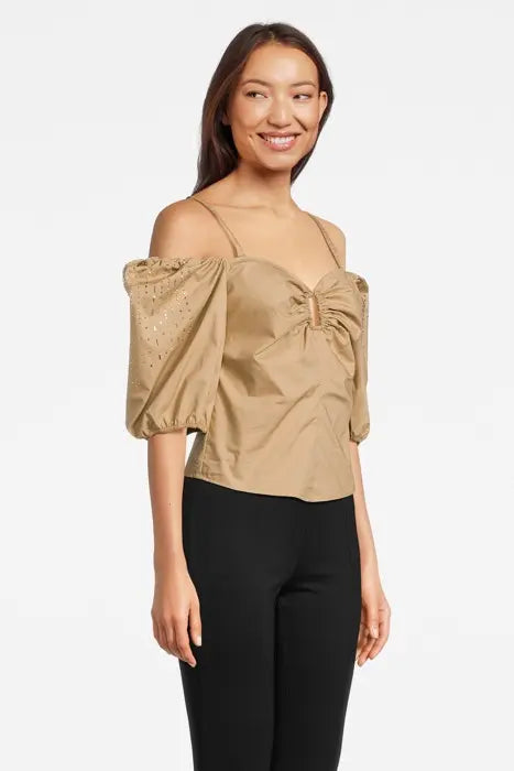 Blusa con maniche scese Pinko