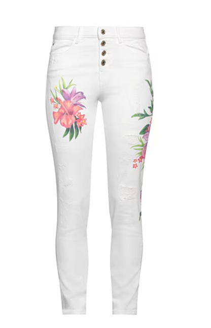 Jeans Donna Guess fiorato