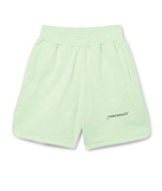 Pantaloni corti in cotone con stampa verde Hinnominate